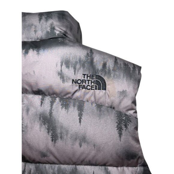 The North Face Womens M Nuptse 2 700 Goose Down Puffer Vest Forrest Print - Picture 6 of 11